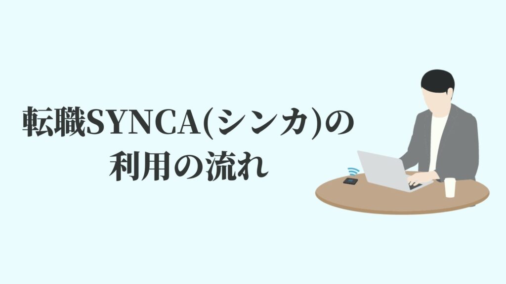 転職SYNCA(シンカ)の利用の流れ